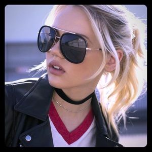 Quay “Needing Fame” 🕶 65MM Aviator Sunglasses 😎